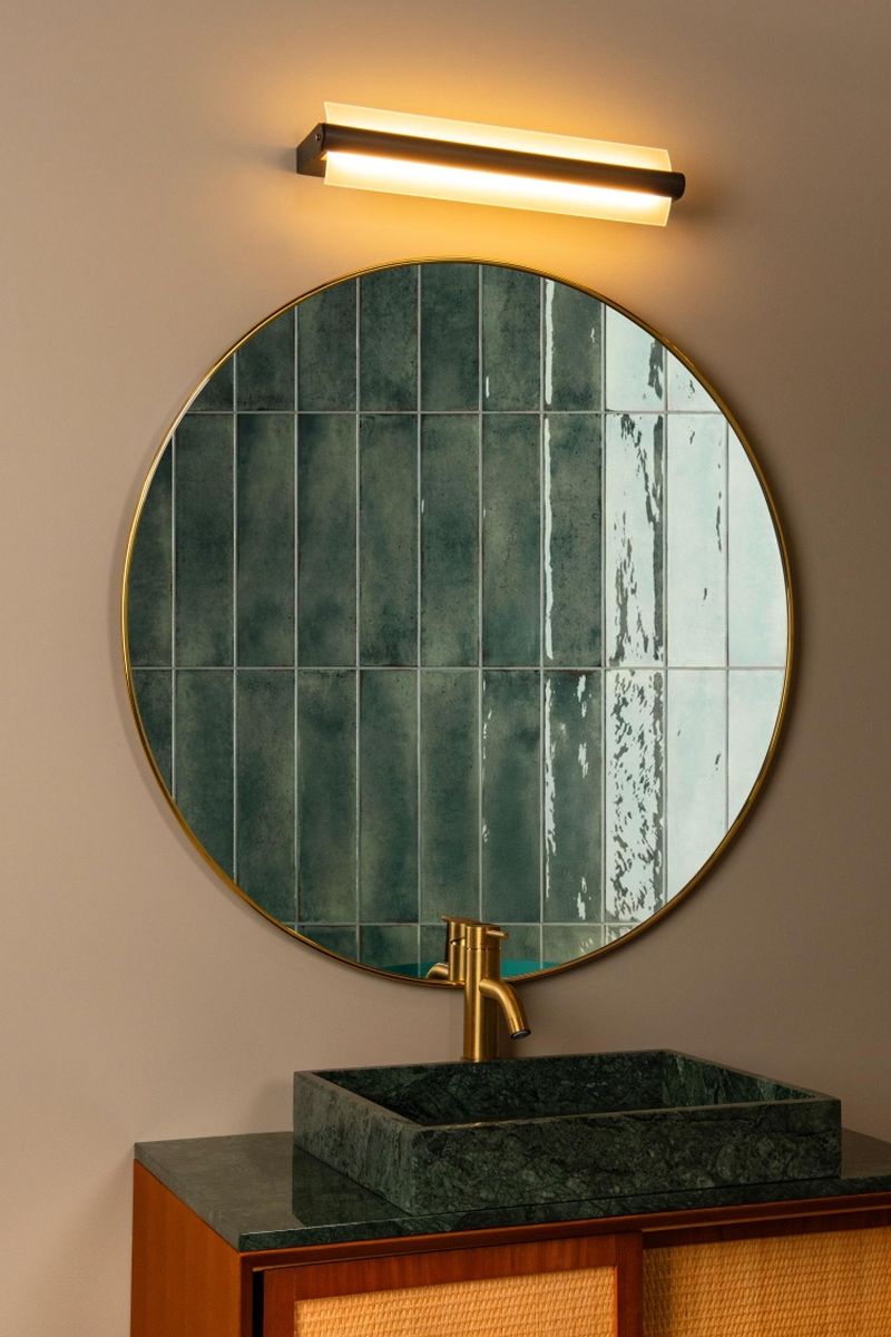 Lucide WANDA - Nástenné svietidlo Kúpeľňové - LED - 1x15W 3000K - IP44 - Priehľadné